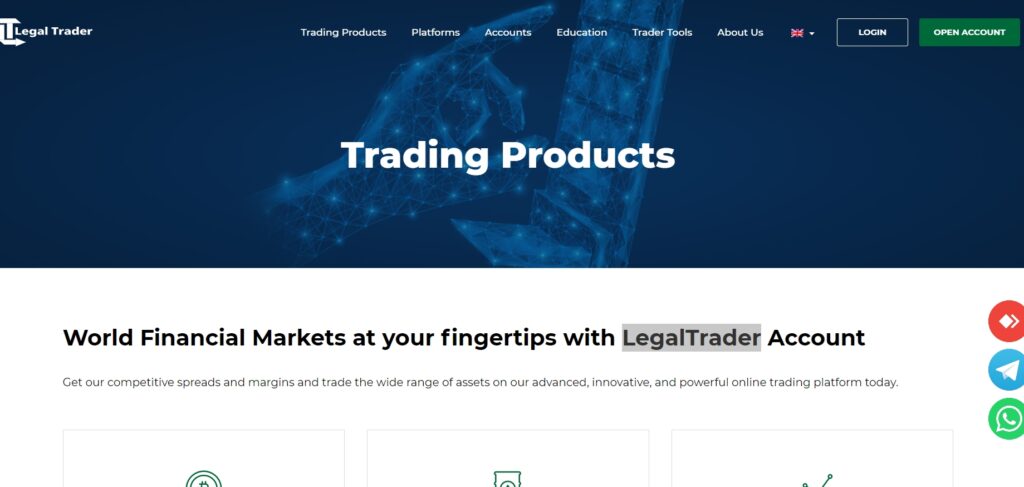 LegalTrader главная страница