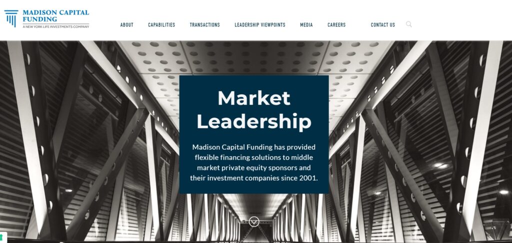 главная страница Madison Capital Funding