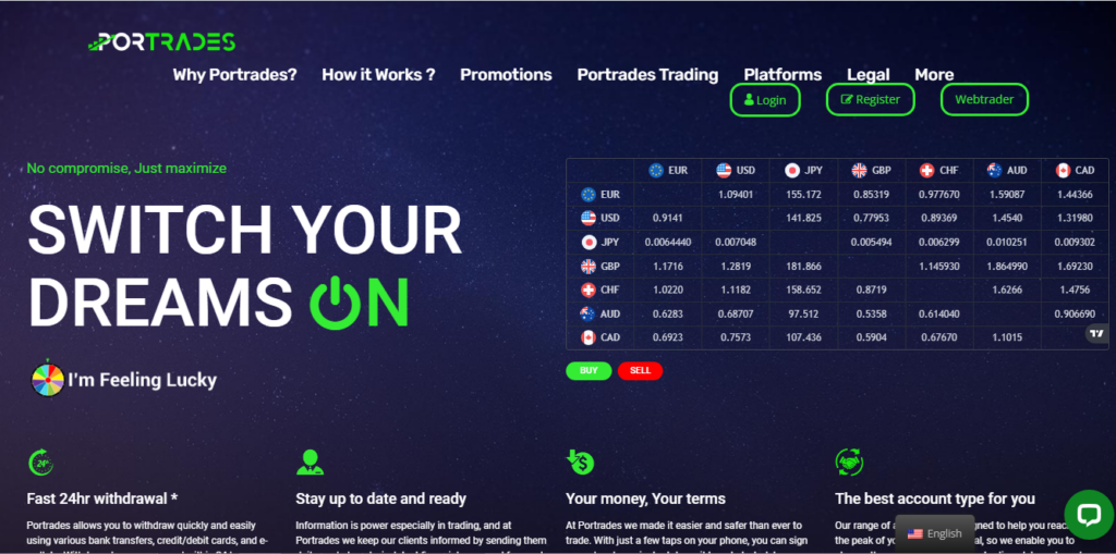 Por trader - главная страница сайта