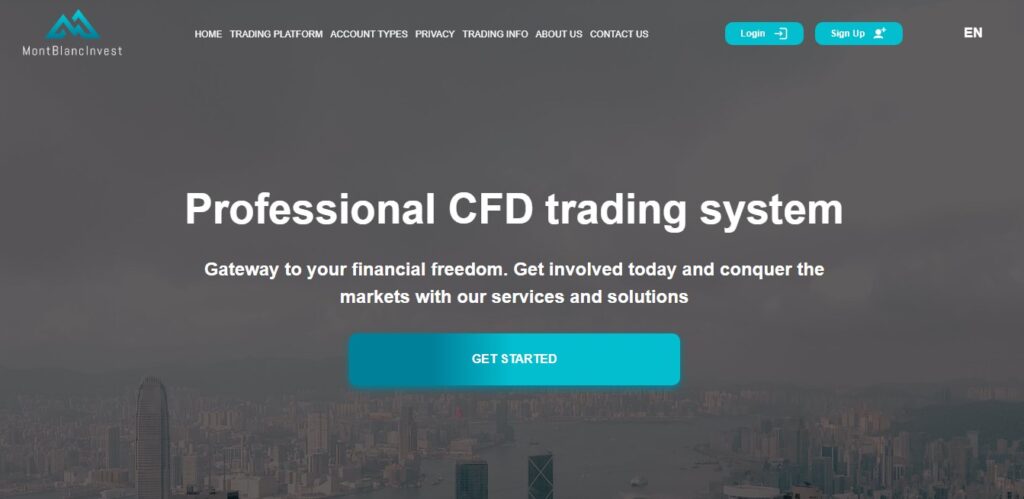 Montblancinvest - главная страница сайта