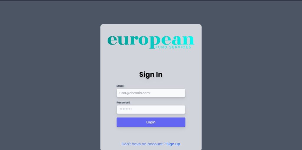 Client efslux - главная страница сайта
