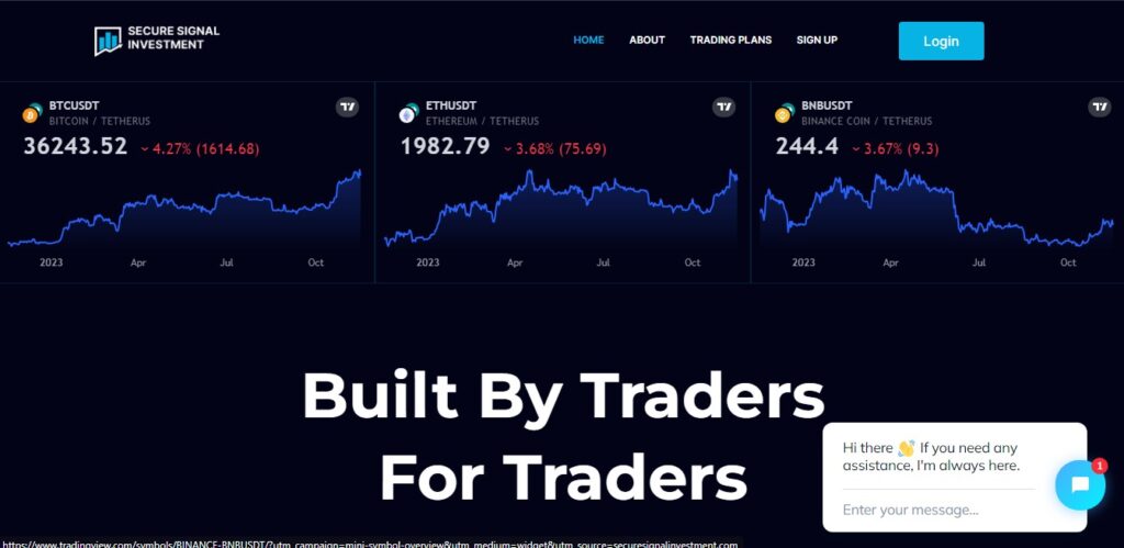 Securesignalinvestment - главная страница сайта