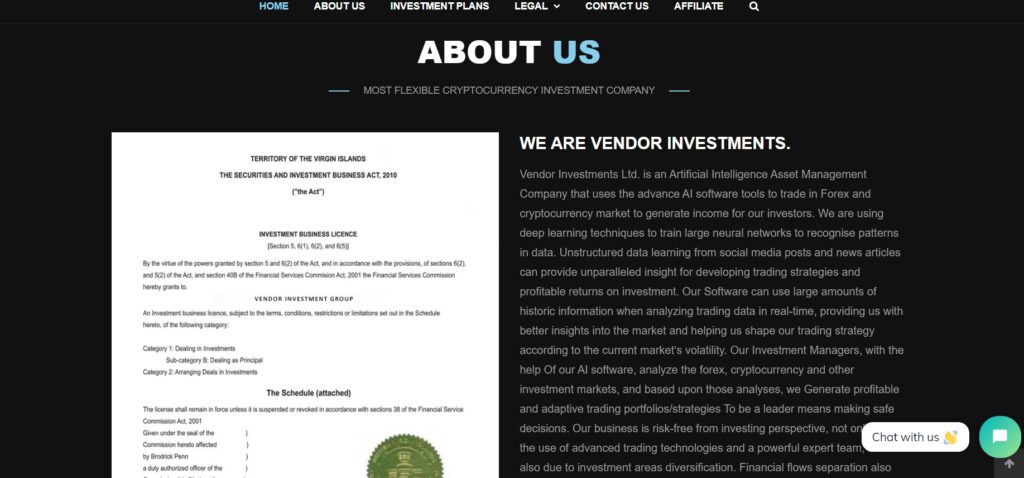 Vendor Investments