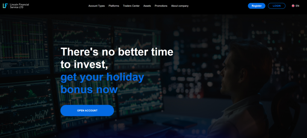 Главная страница сайта Lincoln Financial Service LTD