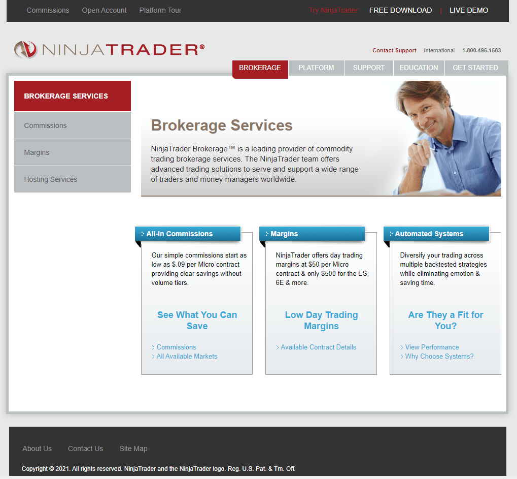 Ninjatrader brokerage сайт