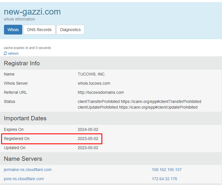New Gazzi дата регистрации