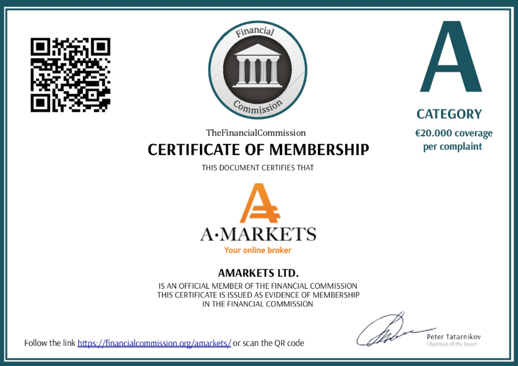 Лицензия Amarkets от The Financial Commission