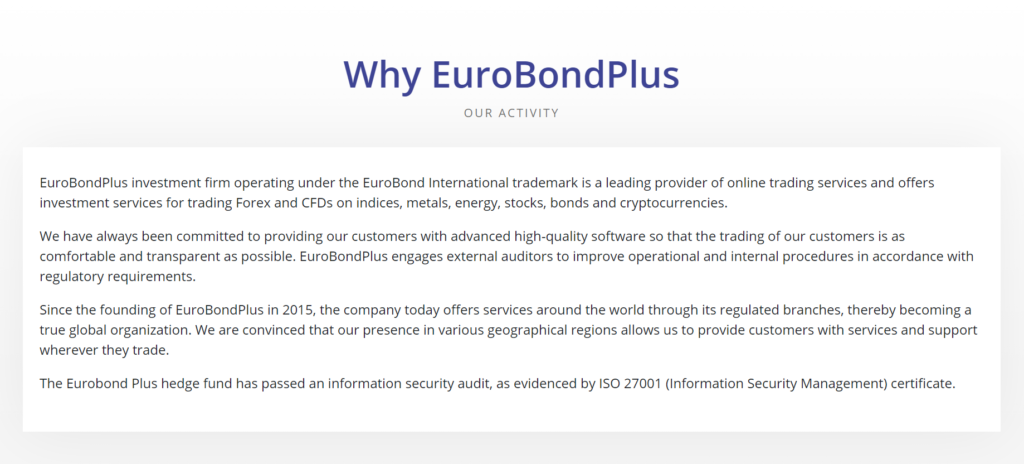 Eurobondplus (Eurobond plus, Евробонд плюс) - что за проект? Развод?