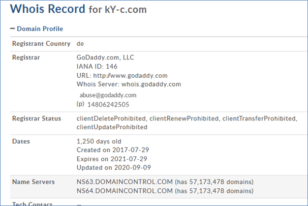 Whois домена ky-c.com