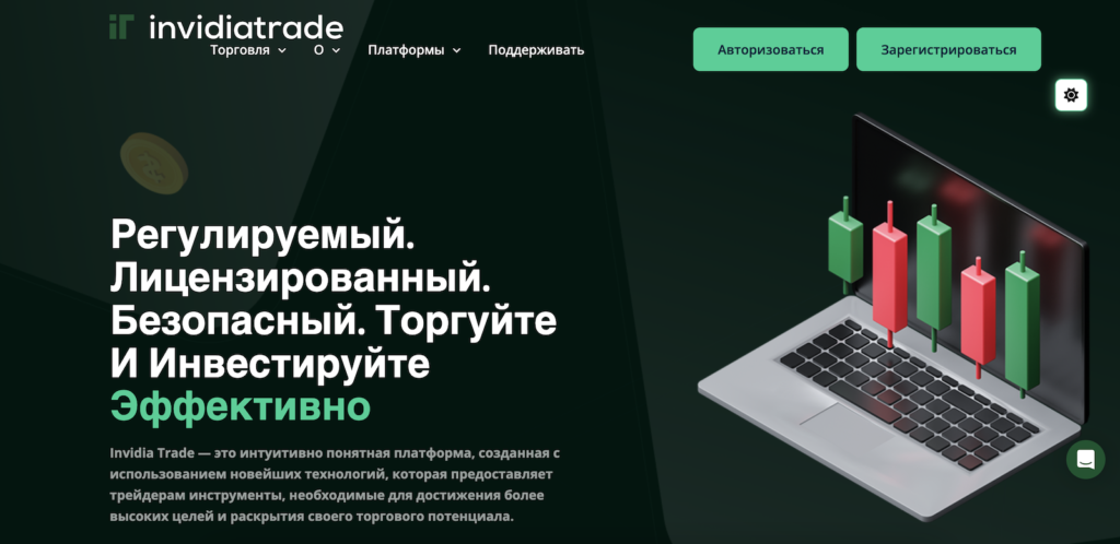 Invidiatrade - Вебсайт