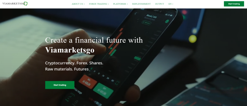 Сайт Viamarketsgo