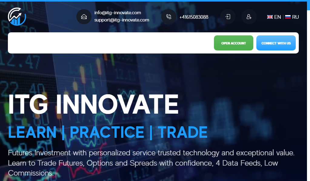 Itg innovate - главная страница сайта