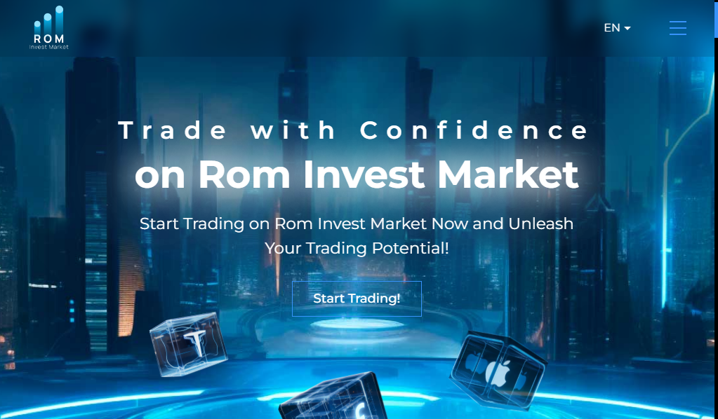 Rominvest market - главная страница сайта