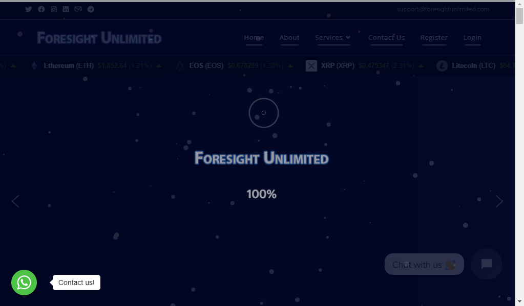 Foresight unlimited - главная страница сайта