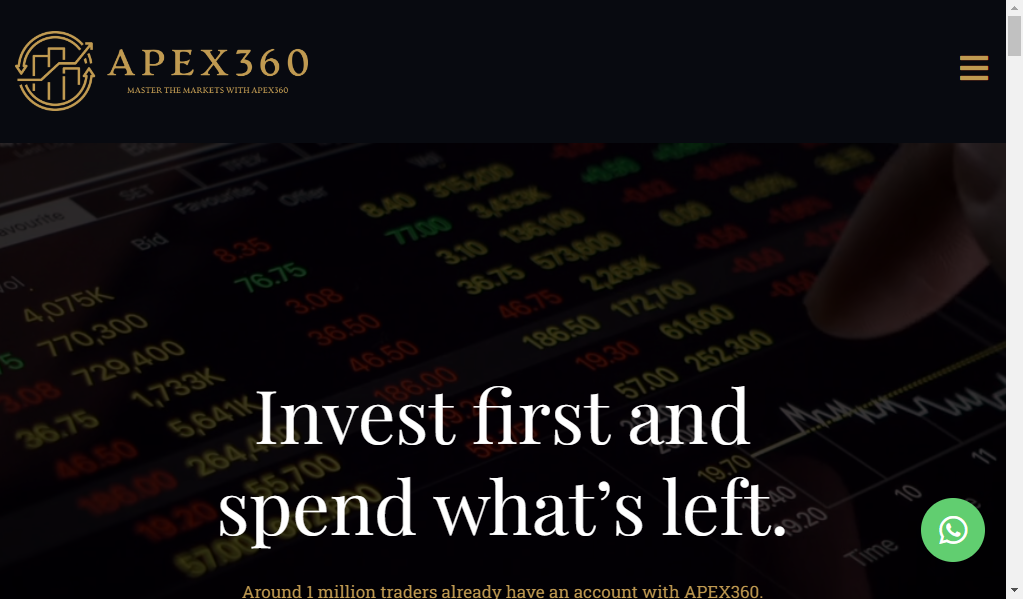 Apex360 - главная страница сайта