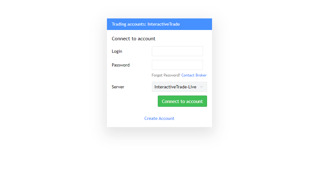 Interactivetrade - главная страница сайта