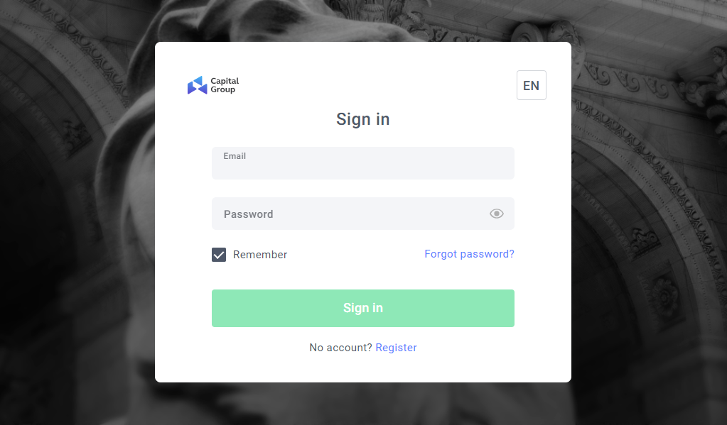 User cap group - главная страница сайта