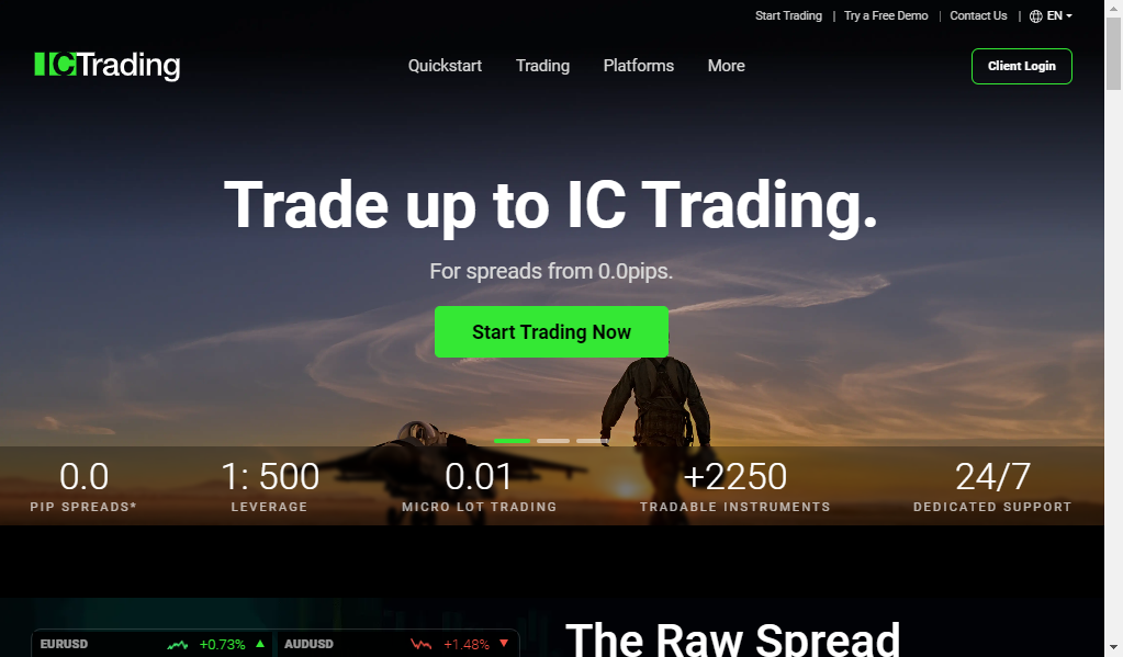Ic trading global - главная страница сайта