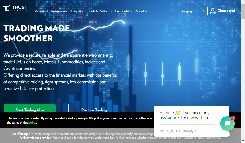 Trustcapstocks - главная страница сайта