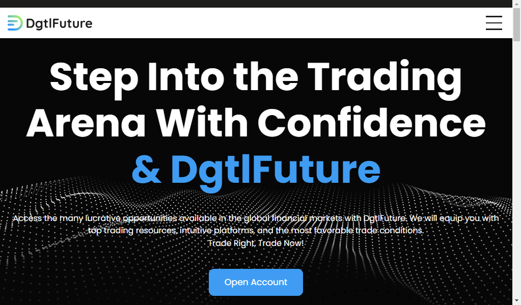 Dgtlfuture - главная страница сайта