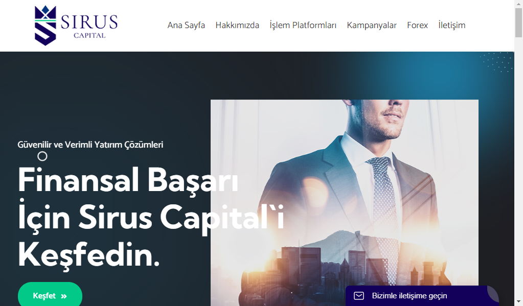 Siruscapital2 (sirus capital) - главная страница сайта