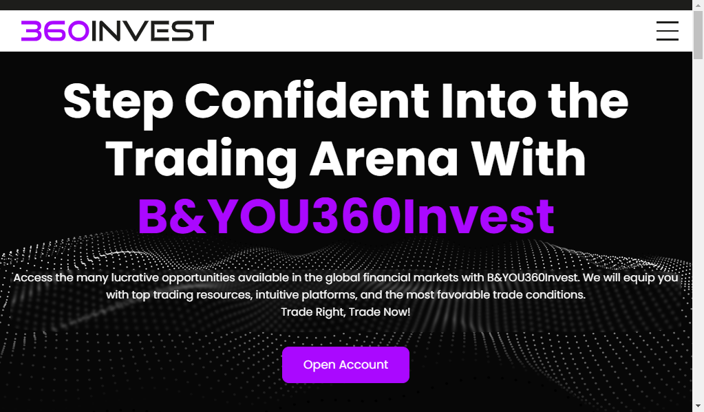 Byou360invest - главная страница сайта