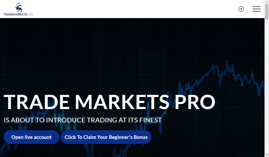 Trade marketspro - главная страница сайта