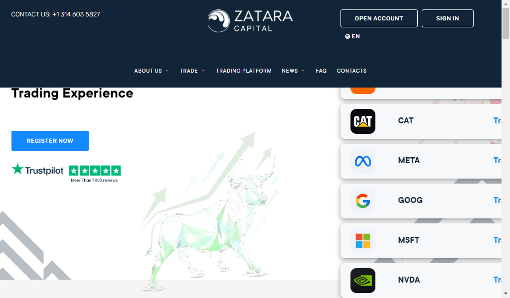 Zataracs (zatara capital) - главная страница сайта