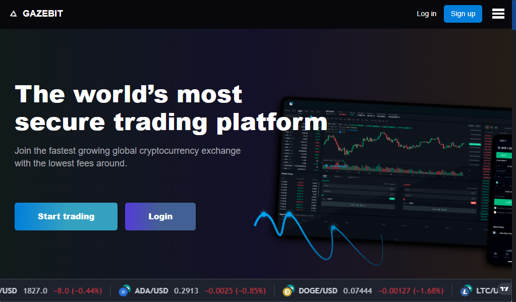 Gazebit - главная страница сайта