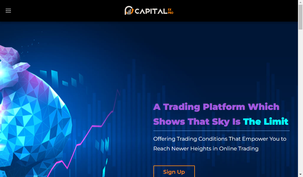 Capitalexpro - главная страница сайта