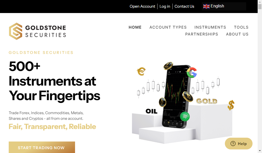 Goldstonesecurities - главная страница сайта