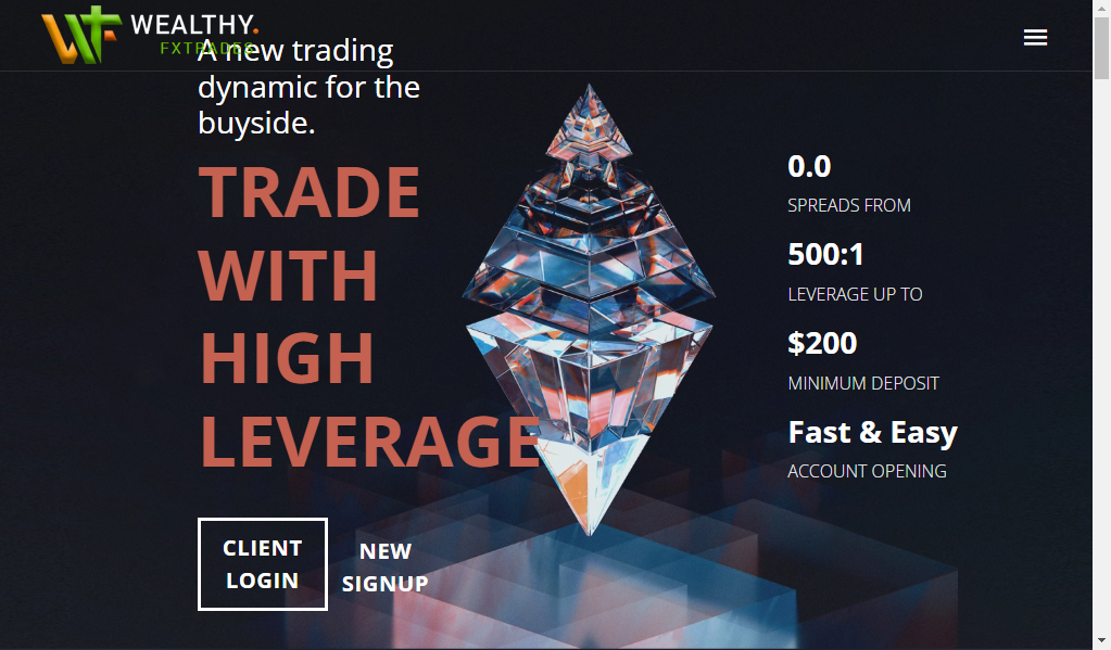 Wealthyfxtrades - главная страница сайта