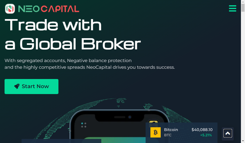 Neocapital io - главная страница сайта