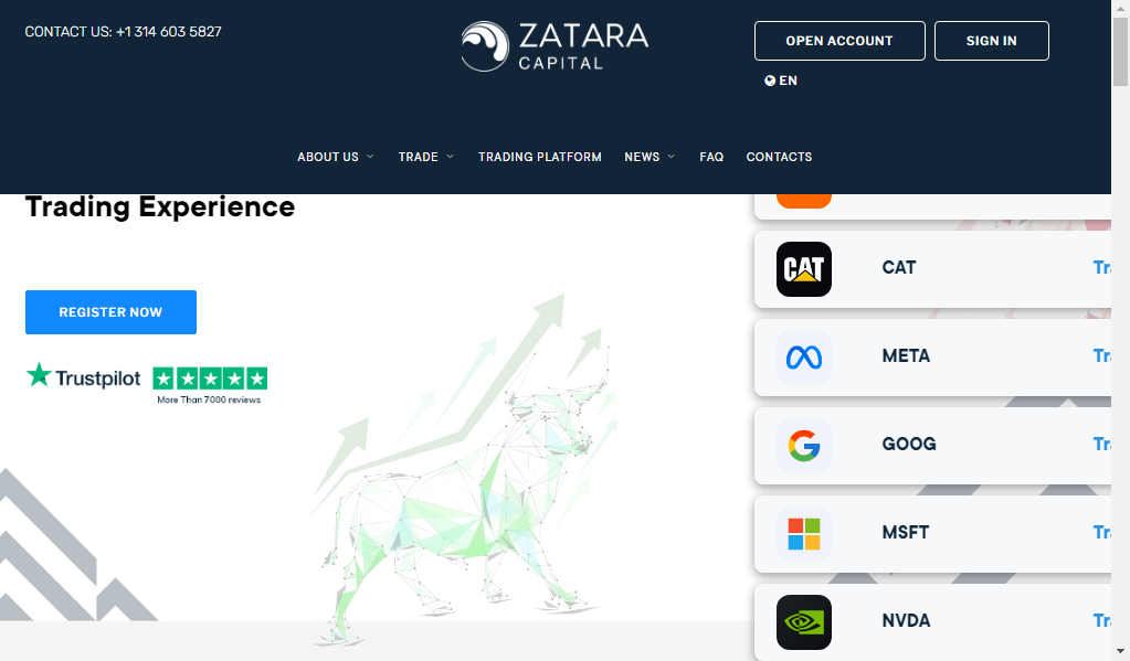 Zataracs (zatara capital securities lp) - главная страница сайта