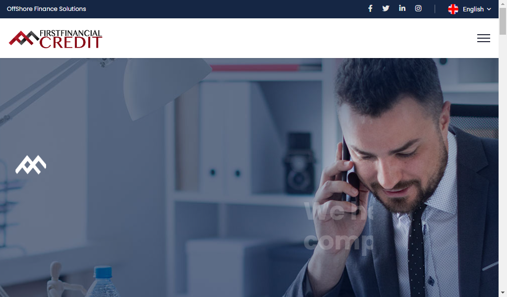 Firstfinancial credit - главная страница сайта