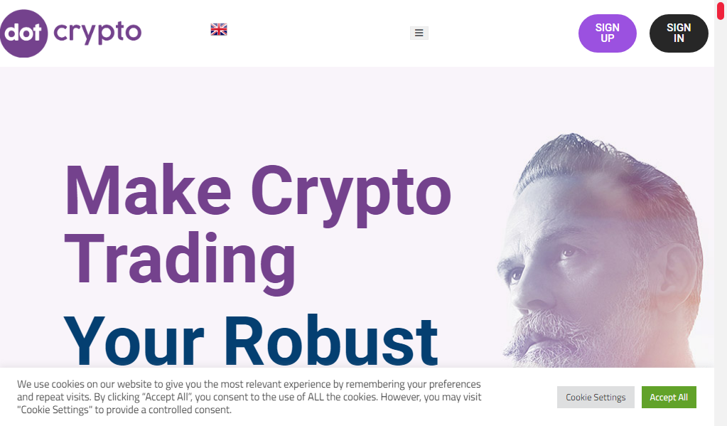 Dot cryptos - главная страница сайта