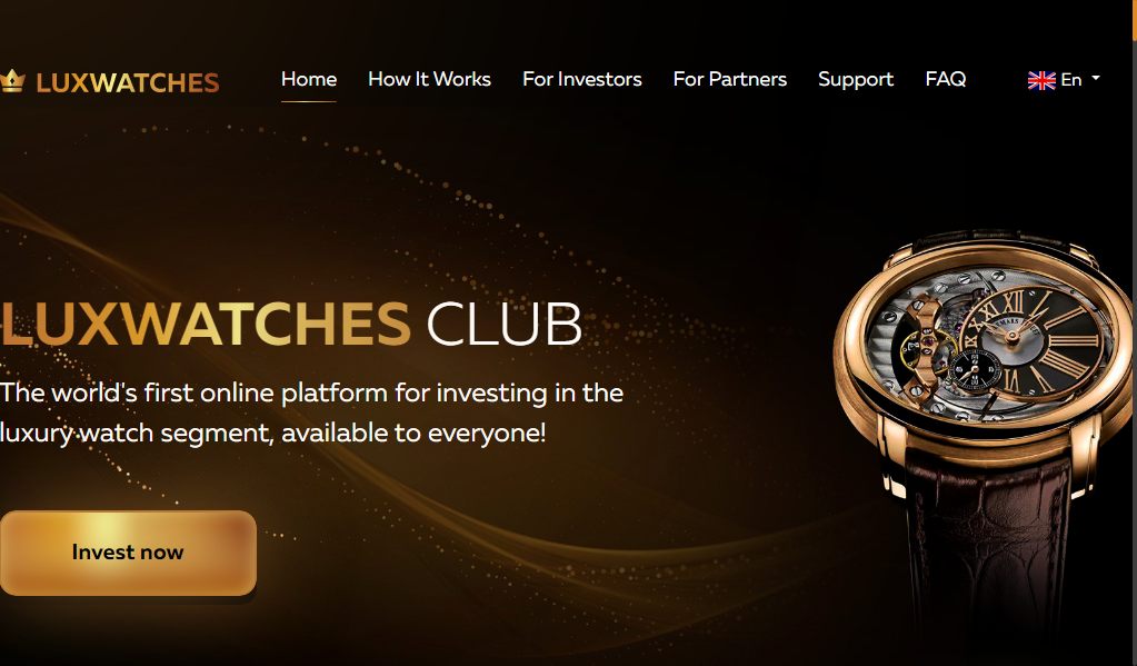 Luxwatches club - главная страница сайта