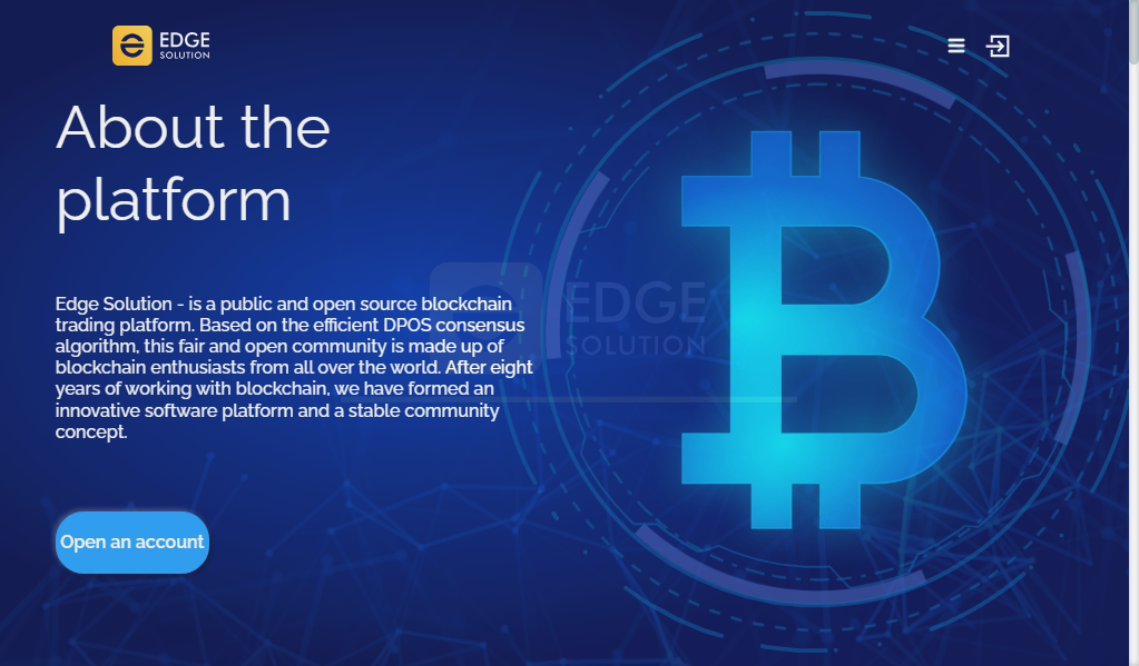 Edgesolution (edge solution) - главная страница сайта