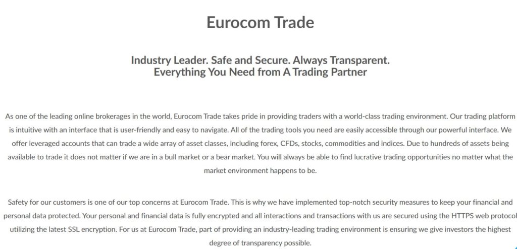 Eurocom Trade FM (Евроком Трейд) - ОБЗОР И ОТЗЫВЫ
