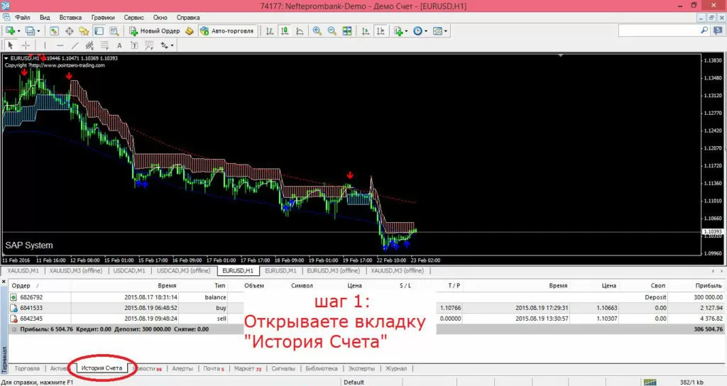 Как выгрузить историю из mt4